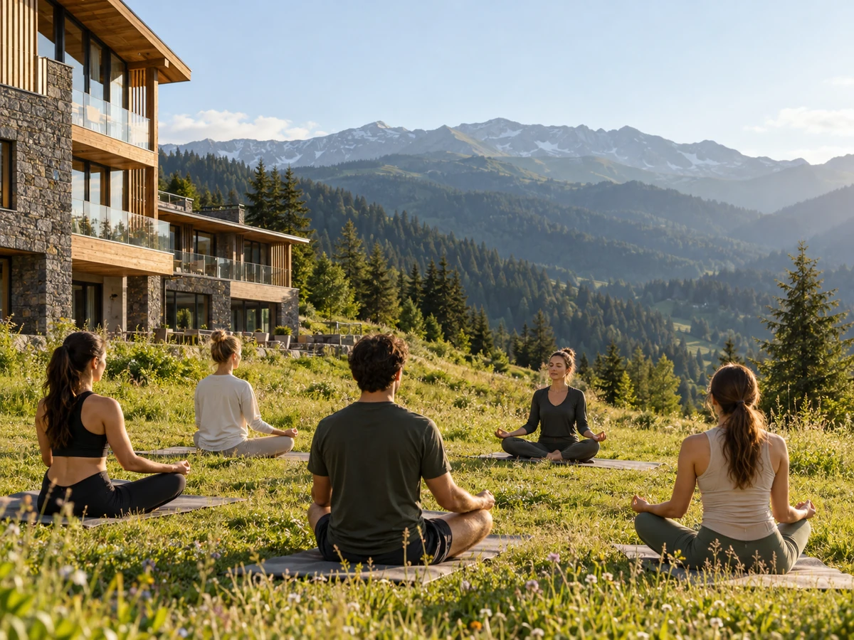 Yoga in the open air · concept imagery
