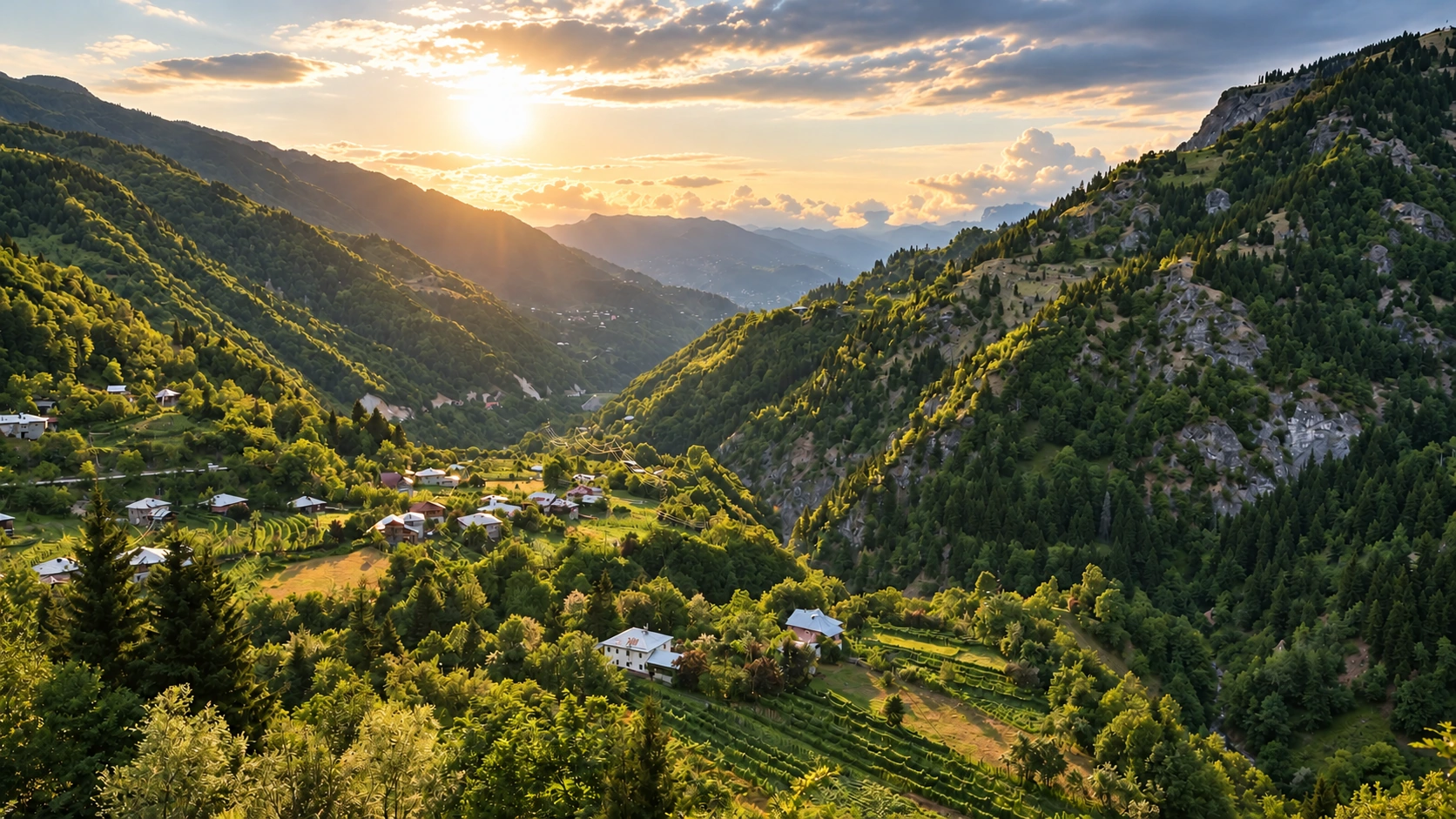 Summer mountain landscape